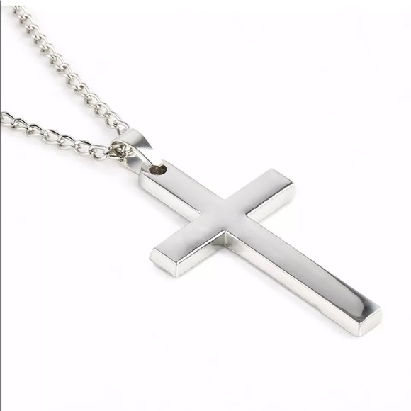 Alloy silver plated men/women necklace stainless s - Picture 6 of 6